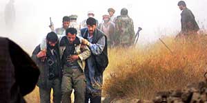 Alianza del Norte con prisioneros Talibán